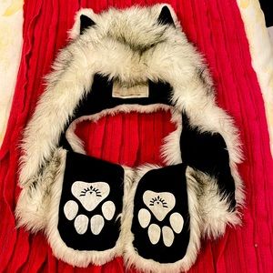 Spirit Hood hat Husky festival fur